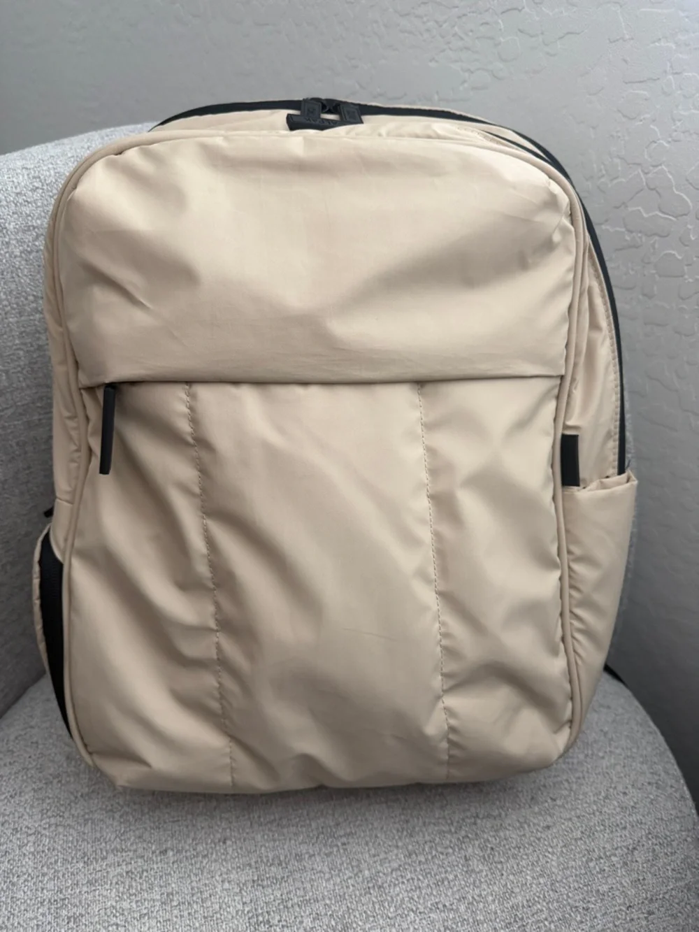 Calpak Luka 15 inch Laptop Backpack in Oatmeal